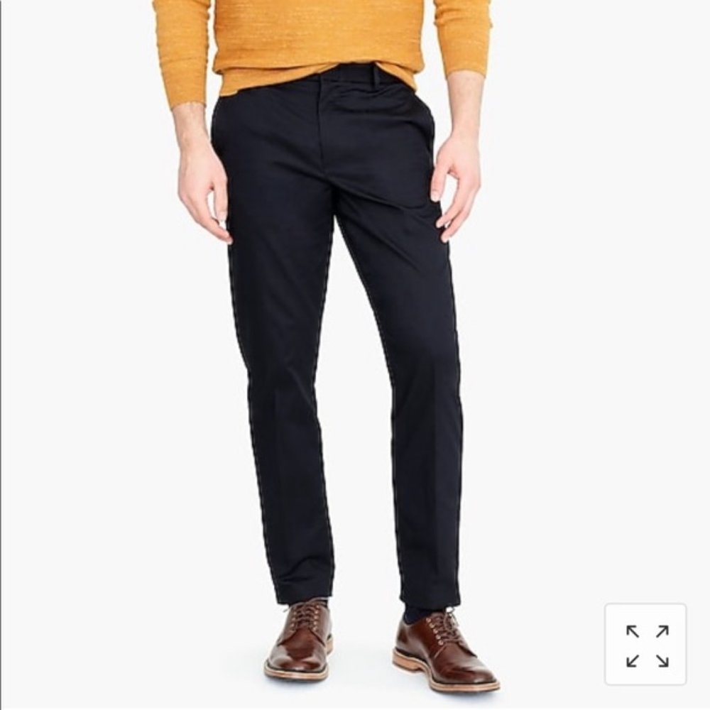 New J Crew Ludlow Slim-fit dress pant 3XDRYchino Dark Navy